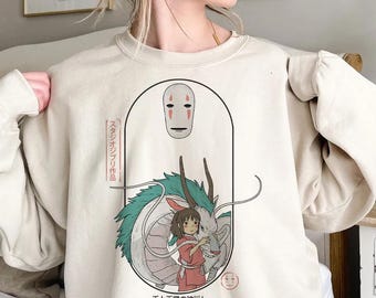 Spirited Away Haku Sweatshirt, Studio Ghibli No Face Shirt