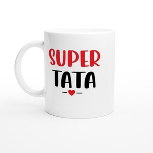 &quot;Super Aunt&quot; Mug - Personalized Mug - Original Gift - Humorous Mug - Birthday Gift Idea