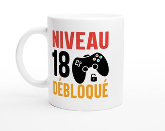 Purple Print House Mug Avec Inscription « I Am 17 + 1 » - Cadeau D
