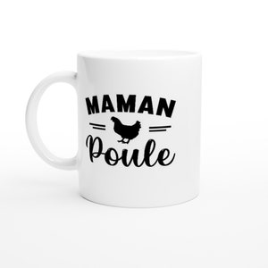 &quot;Mother hen&quot; mug - Personalized mug - Original gift - Humorous mug - Birthday gift idea
