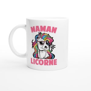 &quot;Unicorn Mom&quot; Mug - Personalized Mug - Original Gift - Humorous Mug - Birthday Gift Idea