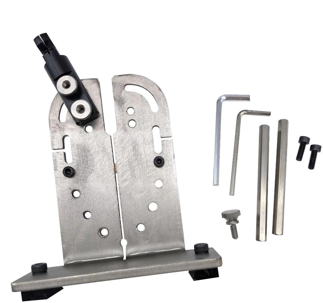 Pin Mounting Plate, Stainless Steel Bench Pin, Jewelry Making Workbench Clamp, Drilling Filing Sawing Stone Setting Tools, Metal Holder Clip