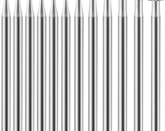 12-Piece Cylinder Cone Burr Set, Aluminum Alloy, Various Sizes, Stone Diamond Setting Burs, Jewelry Making, Rotary Tool, DIY Metal Engraving