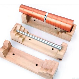Support d'aide à la formation d'anneaux de bracelet, porte-mandrin pour bijoux en bois, équipement de formage, accessoire de fabrication de polissage de réparation d'atelier de dimensionnement