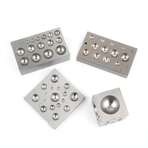 Metalen stootblok, vierkante vormponsen, gereedschap voor het maken van sieraden oorbellen, armband vormgeven doming texturen accessoires, doe-het-metaalbewerking