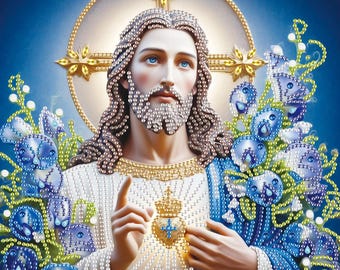 Pavemlo Kit Diamond Painting 5D Completo - Aquila Delle Nevi 30x40 Cm, Mosaico Con Strass Per Decorazione Parete