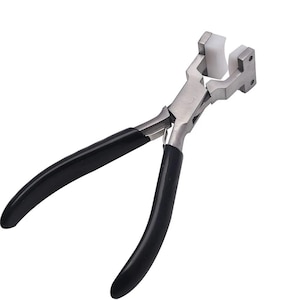 Bracelet Bending Plier, Stainless Steel, Nylon Jaws, Wire Shaping, Jewelry Forming, Non-Marring Bangle Crafting Repair Assembly Accessories