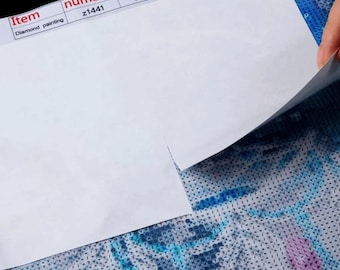 ダイヤモンドペインティング剥離紙 100/200枚 両面粘着防止ホワイトカバー 防塵・防汚シート DIYアートキャンバス必需品