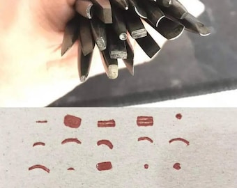 Conjunto de 20 Punções para Design de Joias, Gravação em Metal de Aço, Fabricação de Anéis e Pingentes, Ferramenta de Gravação, Punções para Relevo de Padrões Decorativos