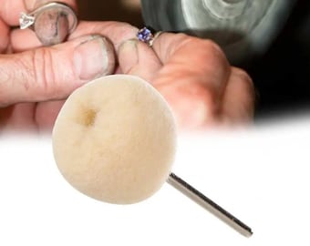 Herramienta de pulido, 10 piezas, ruedas de pulido de lana, pulido de joyas, pulidora rotativa abrasiva, kit de herramientas profesional para joyeros, acabado de piedras preciosas DIY