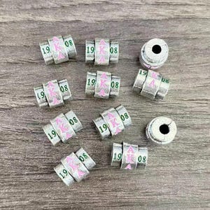 5 abalorios con letras griegas, aleación de zinc, juego de cuentas para hacer joyas, ideal para pulseras, collares y manualidades.