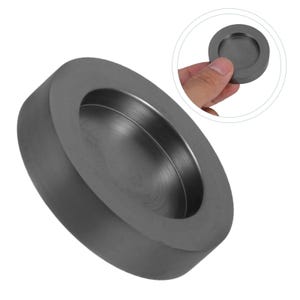 Black Graphite Ingot Mold, Round Crucible,  Easy to Demold, for Making Jewelry, Metal Smelting, Creating Shapes, Jeweler Casting Supplies