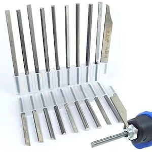 Tungsten Steel Engraving Knives, Triangle, Super Hardness Head for Jewelry Pneumatic Carving Accessories, Graver Metal Blade, Power Tool