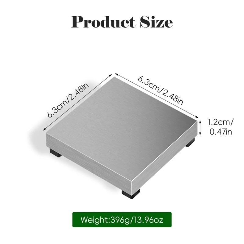 Dapping Surface Stamping Block, Steel, Rubber Footing, Jewelry Square Bench Work ...