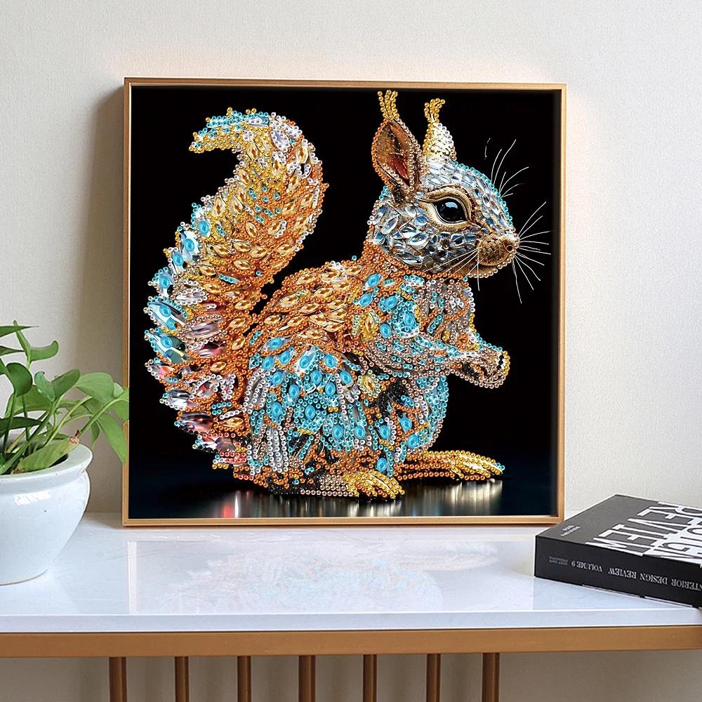 Kit De Peinture Diamant Par Numéro, Square Drill Flamme Animal Phénix