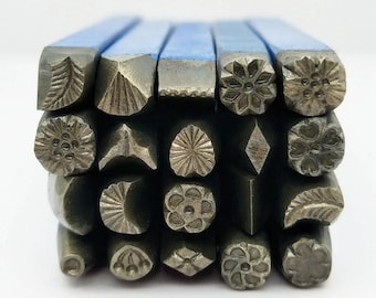 金属彫刻ツールセット：ジュエリー刻印用彫刻刀パンチ - Etsy 日本