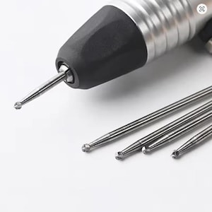 Round Shape Ball Burr Set, 6-Piece, Metal, Various Sizes, Rotary Tool, Engraving Bits, Stone Diamond Setting, DIY Jewelry Making Accessories