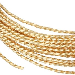 Jewelry Craft Wire, 20FT 18 Gauge Golden Brass, Thick Round, Twisted Beading, Ring Making Accessories, Bracelet Findings, Wrapping Materials