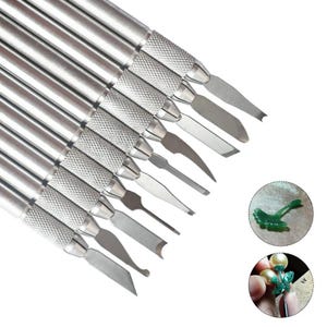 Miniature Carving Knife 10 Pcs Engraving Tools, Graver Kit, DIY Jewelry Making, Wax Mold Carving Tools,  Wax Carvers Kit, Modeling Hand Tool