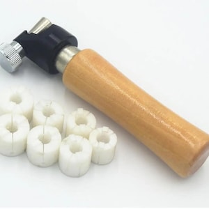 Ringsetterklem, aluminium houten handvat, gereedschap voor het zetten van diamanten, sieraden maken, montage-accessoires reparatieset, werkplaatsuitrusting