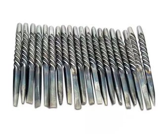 10 stks/set, professioneel sieraden aambeeld beitelgereedschap, metalen mes, slijtvast, voor het maken van sieraden, vleesmes, metaalbewerkingsbenodigdheden