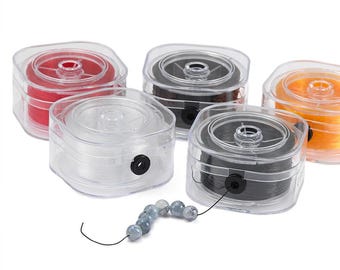 Sterk elastisch kristalkralenkoord voor armbanden, veelzijdige koordketting met stretchgaren, koord DIY-sieraden maken 120 m/rol 0,5/0,6/0,8 mm
