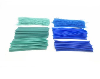 Línea de fundición de cera para joyería, cerámica, varios tamaños, azul/verde, herramientas para modelar anillos, materiales de bricolaje, accesorios de moldeo para manualidades.