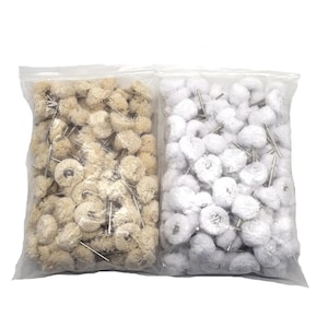 100Pcs Cotton Polishing Buffing Wheel, Dremel Rotary Tool, Jewelry Finishing, Metal Wood Grinding Accessory, Gold Silver Cleaning Essentials