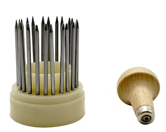 23pcs/Set, Beads Graver Tool, Anti-slip Wood Handle, Strong for Making Jewelry, Goldsmith Diamond, Stone Setting Graver, Jeweler Equipment