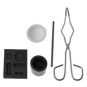5Pcs Ingot Mold Set, High-Purity Smelting Crucible, Torch Melting Casting Tools, Metal Refining Equipment, Crafts Jewelry Making Accessories