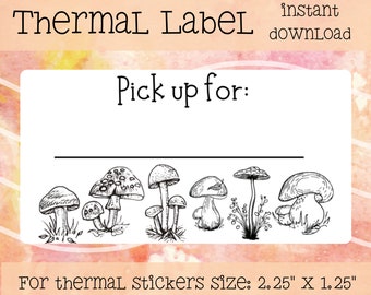 Herbst Veranda Abholung Thermoaufkleber Digital Download, Verpackungsetiketten für kleine Unternehmen, Thermoaufkleber für Small Biz