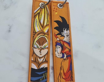 Dragon Ball Z Keychain – Goku, Embroidered Double-Sided Anime Tag, Otaku Gift, Anime Accessories, Gift For Dragon Ball Z Fans