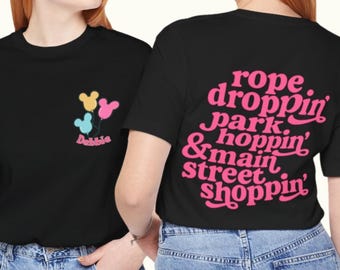 Mickey Mouse T-Shirt, Disneyland Family Matching Top, Unisex Cotton Tee