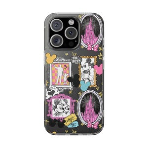 Mickey Mouse Clear iPhone Case, Cute Disney Phone Case, Unique Gift for Disney Fans, Fun Phone Cover, Magic Kingdom Merchandise