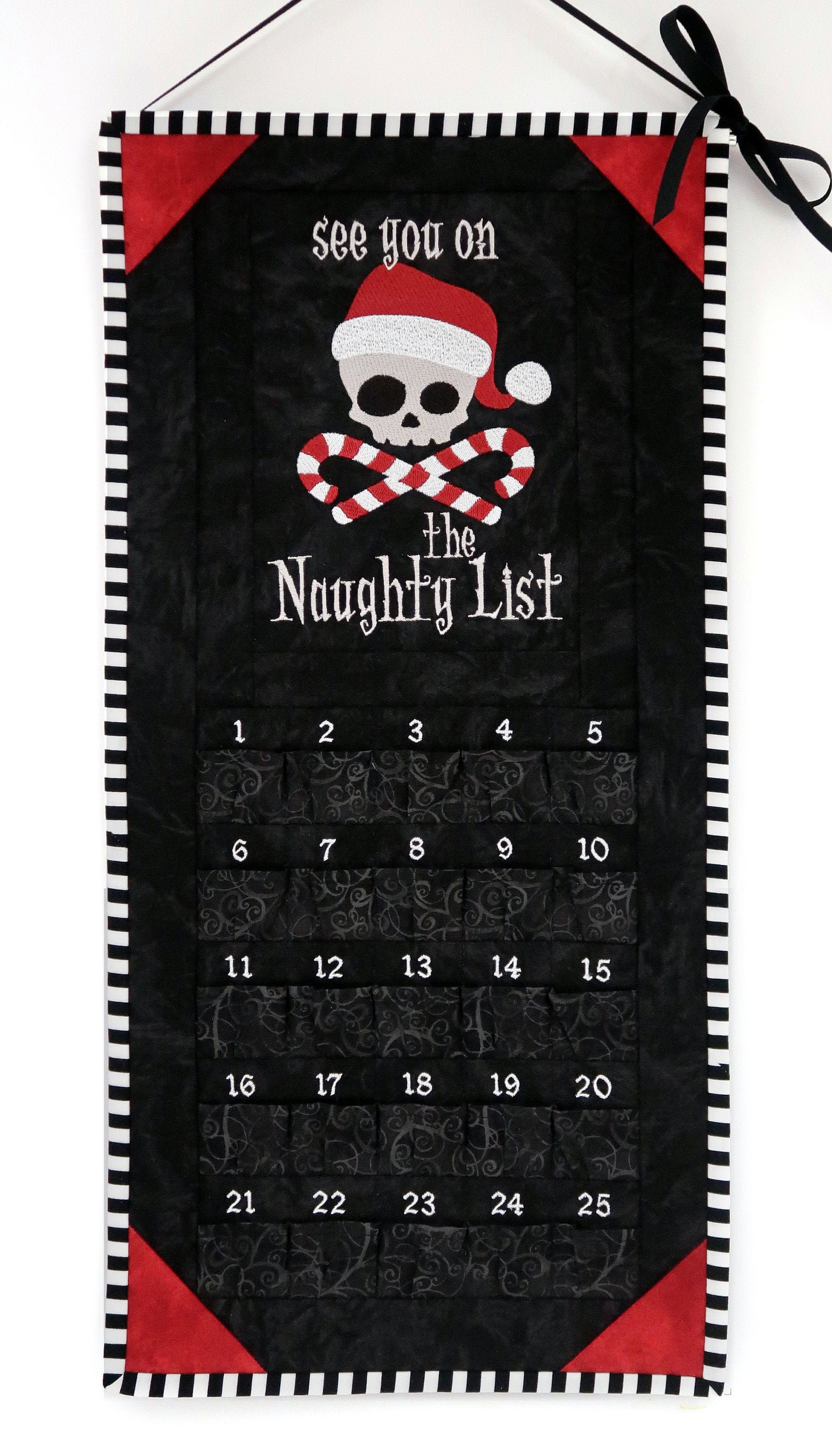 Gothic Christmas Countdown Calendar / See You on the Naughty Etsy