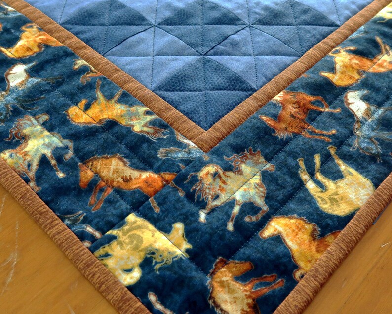 Horsethemed Quilted Checkers Game Horses Etsy