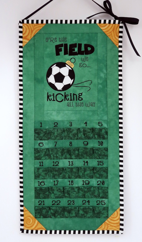 Soccer Advent Calendar / Sportsthemed Christmas Countdown Etsy