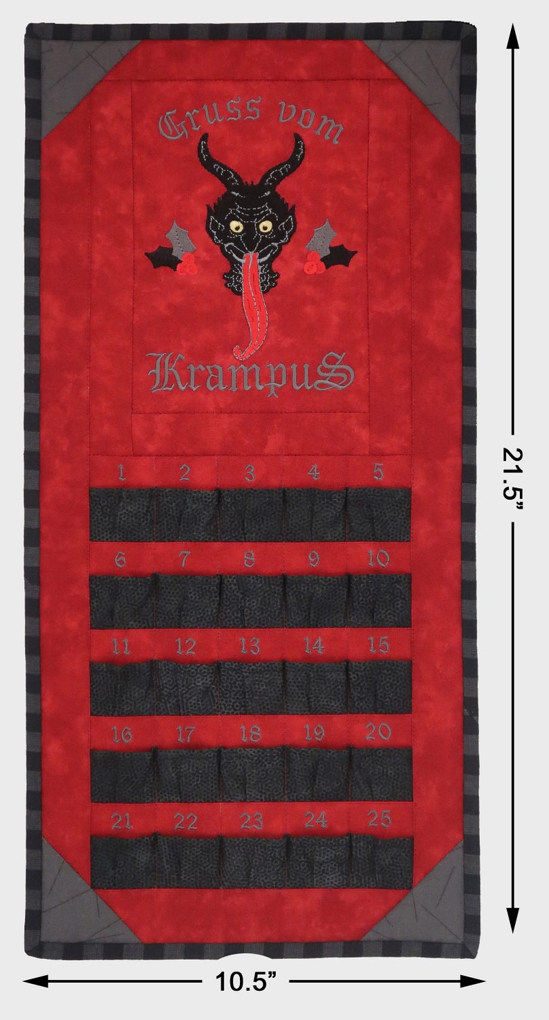 Krampus Advent Calendar / Gruss Vom Krampus Countdown Calendar Etsy