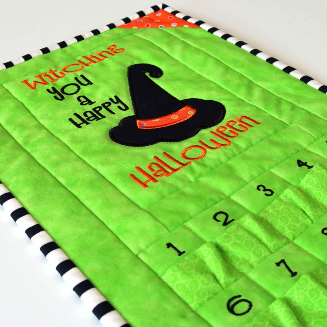 Witch Hat Halloween Advent Countdown Calendar Witching You a Etsy