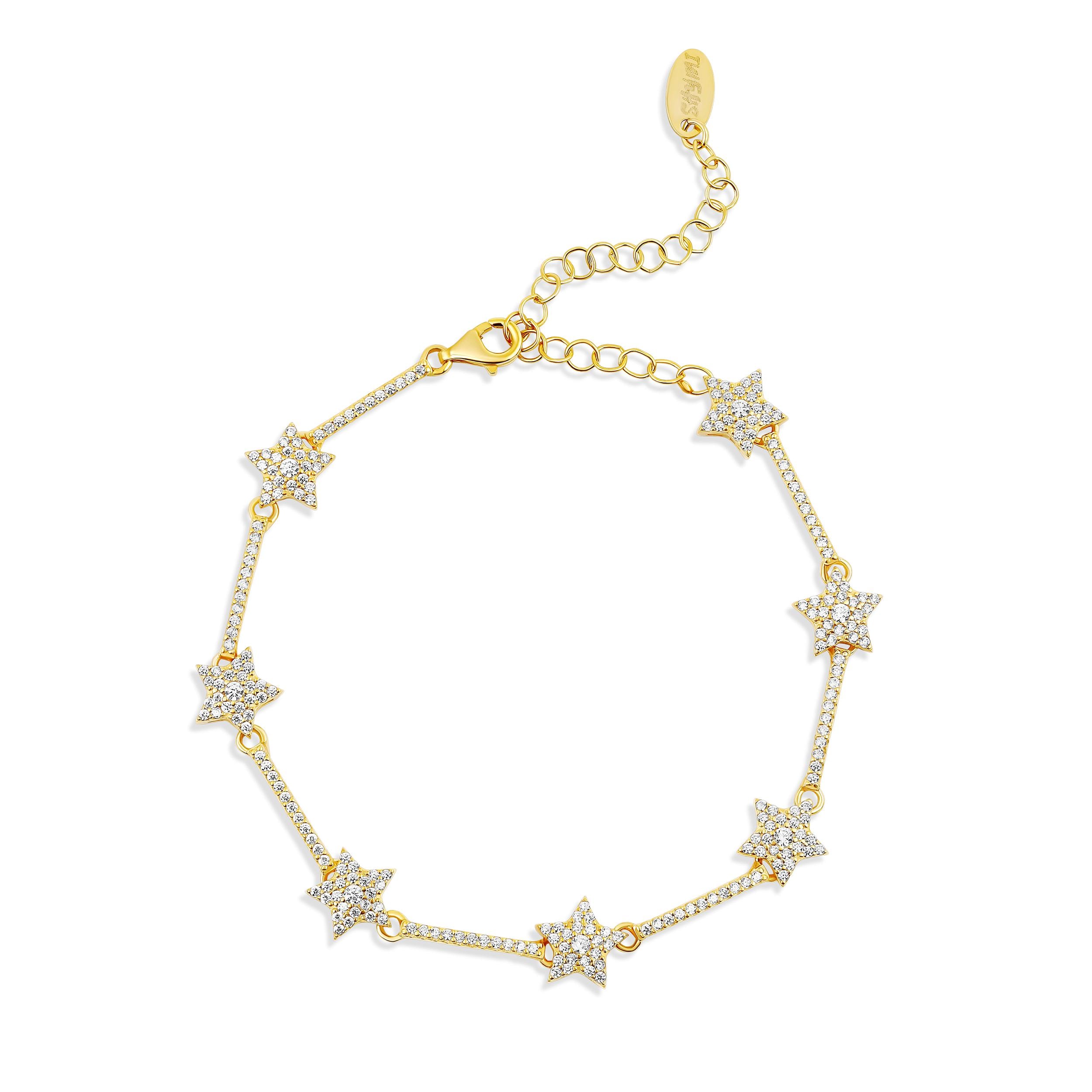 Pave Star Tennis Bracelet
