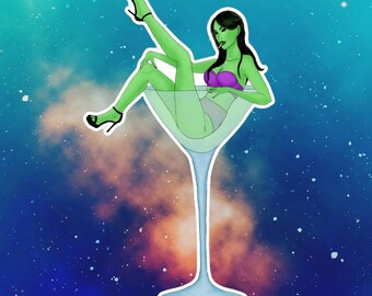 Martini de la dama extraterrestre