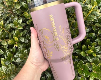 Mothers Day Custom Engraved Stanley Tumbler with Birth Months - 40 oz.