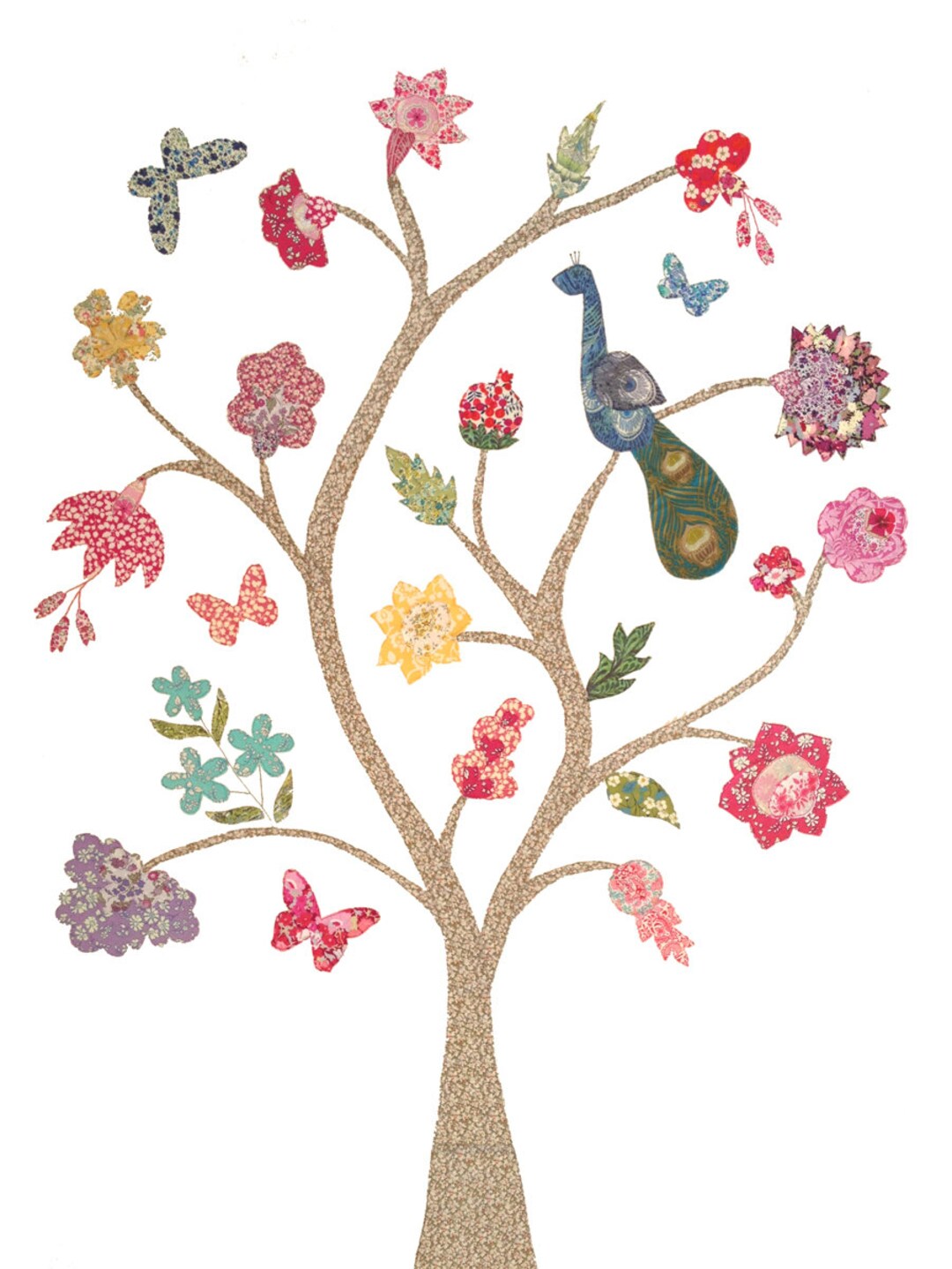 Tree of Life Raw Edge Applique Quilt Sewing Pattern | PDF Pattern ...