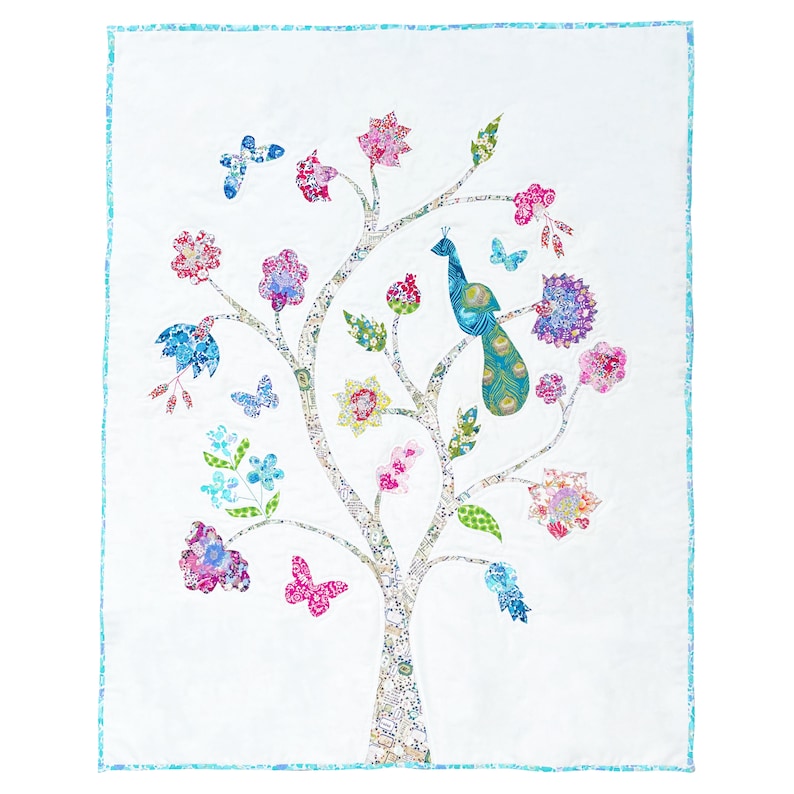 PATTERN Tree of Life Raw Edge Applique Quilt Pattern Instant Etsy