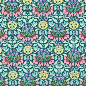 Liberty Tana Lawn Persephone C 5x10/'/' piece 2017 Classic print light green,yellow