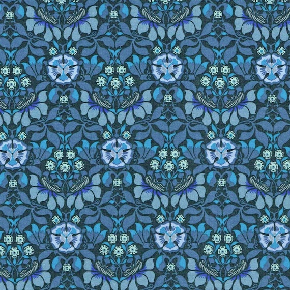 137cm WIDE - 100/% COTTON FABRIC TEA LEAVES C LIBERTY TANA LAWN