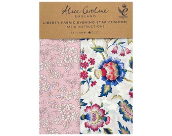 Liberty Fabric Evening Star Cushion Kit - Capel Pink / Eva Belle