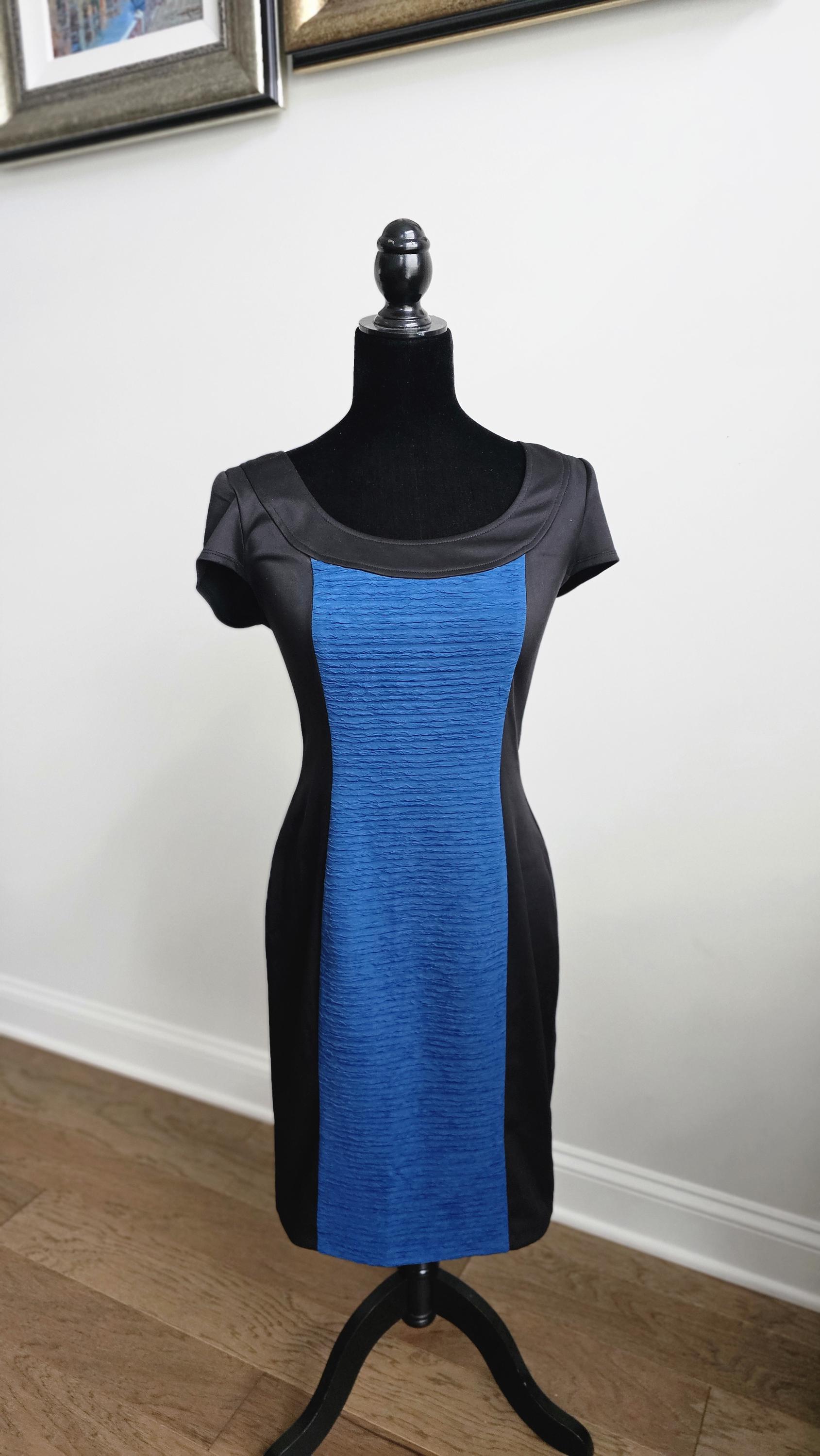 black mini dress with jacket Tory Sport Ribbed Block Dress