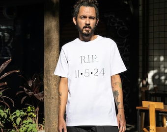 Election Mourning T-shirt 2024, Unisex Soft Style Shirt for Democracy Lovers, RIP American Democracy Unisex T-Shirt