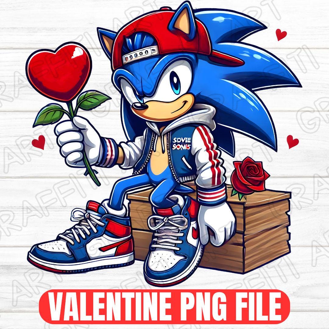 Sonic the Hedgehog Png, Stanley Valentine Png, Sonic Png, Valentine Day ...